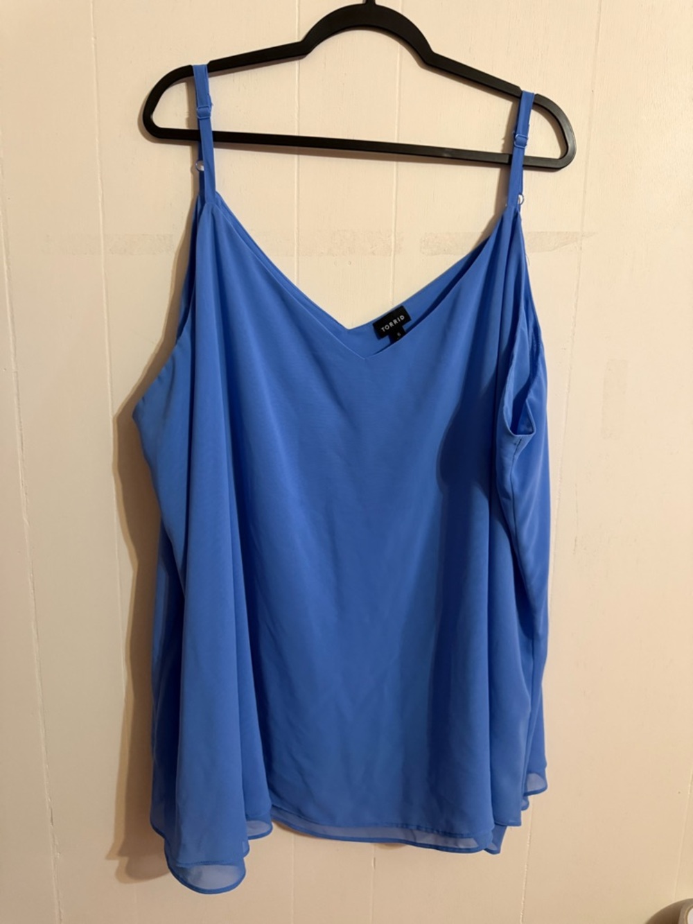Torrid Blue V-Neck Spaghetti Strap Tank